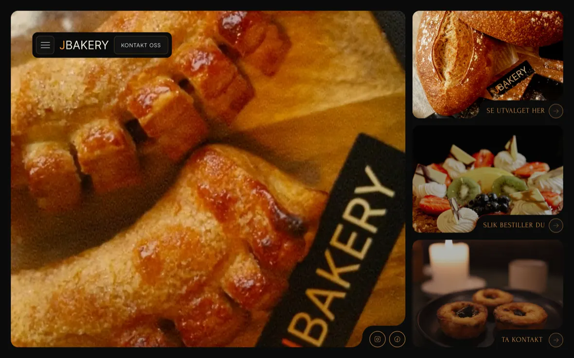 Startsidan för JBAKERY AS